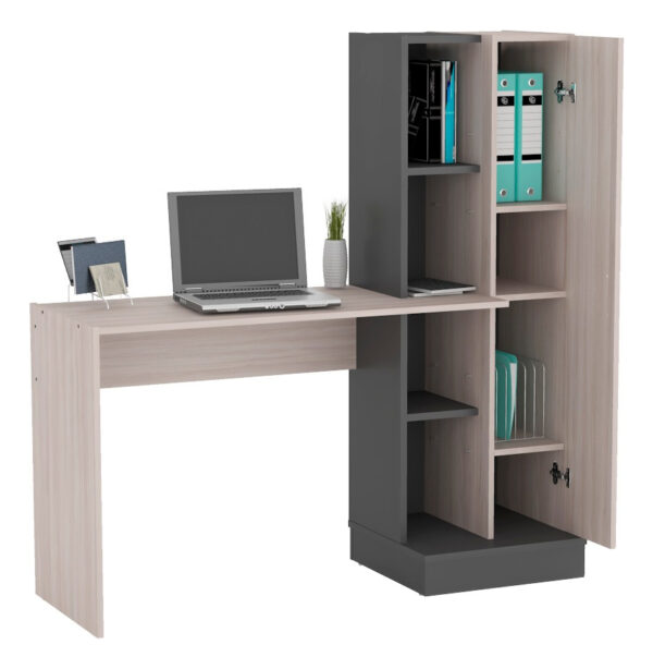 Escritorio Organizador Con Biblioteca 130 X 136 X 45 Oes 110