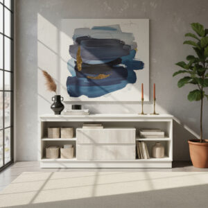 Rack Bahiut Para Tv 2 Cajones, Estantes 1.50 X 60 X 38