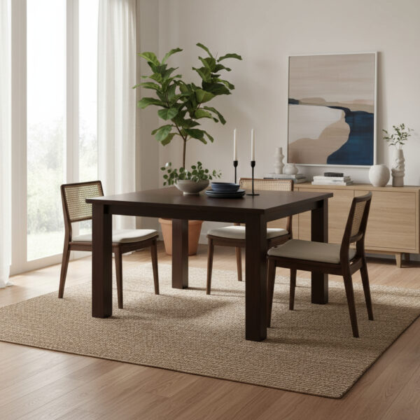 Mesa Cocina Comedor Corpus Cuadrada 1.30 X 1.30 Patas 4 X 4