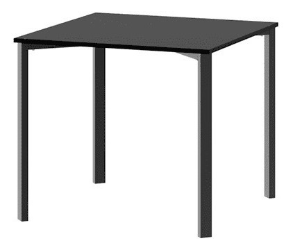 Mesa Cuadrada Melamina 0.85 X 0.85. Base De Caño- Ml 085