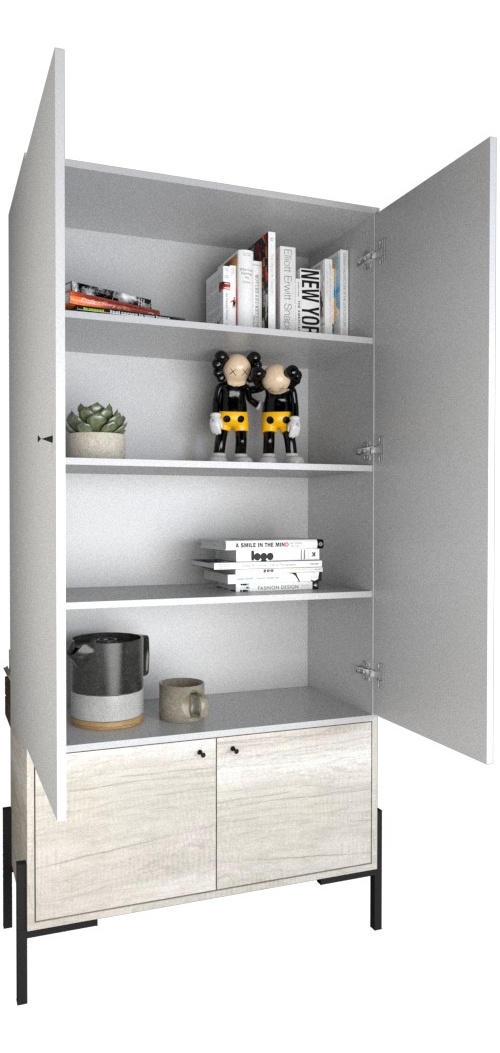 D_721301-MLA72646650957_112023-F.jpg Estanteria Organizador 4 Puertas, 183 X 90 Cod. 4254