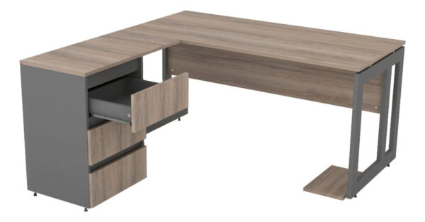 Escritorio Gamer Piro 150x70 Cm 7912-7303 3 Cajones