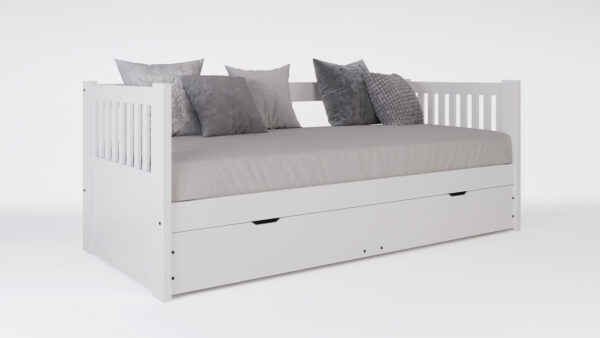 Divan Cama Con Carro Cama Mediterraneo Cod. 110 Pino Lustra