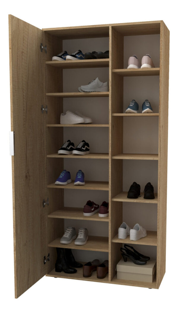 Zapatero Botinero Alto Con 1 Puerta, 7 Estantes Dld 05