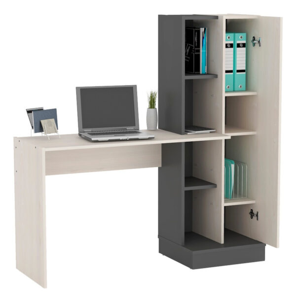 Escritorio Organizador Con Biblioteca 130 X 136 X 45 Oes 110