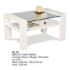Mesa Ratona De Living Venecia. Laqueada Con Vidrio - 85 X 44 X 58