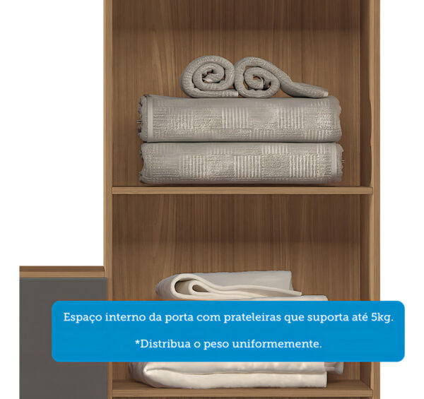 Comoda Con Espejo Estilo 1.4 Gris Santos Andirá Cajoneras Y Cómodas Jatoba/grafitte