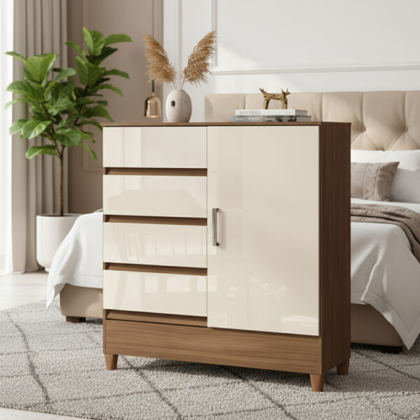 Cómoda Santos Andeira Fit 1.4 Jequetibá/off Jequitibá/off White