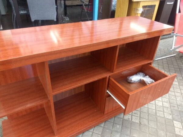 Rack Mesa Para Tv Led- Niza- Melamina- 135 X 80- 2 Cajones