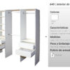 D_735074-MLA95337453319_102025-F.jpg Interior Para Ropero Extensible De 165 A 225 X 185 Cod. 640