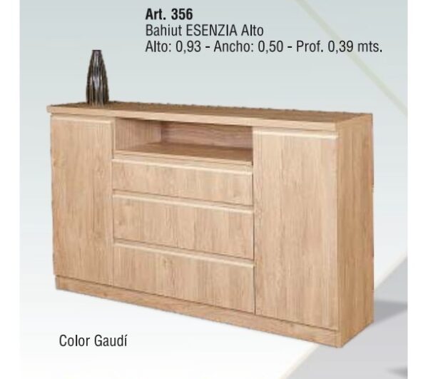 Rack Bahiut Vajillero Melamina Esenzia Alto 150 Cm. Cod. 356