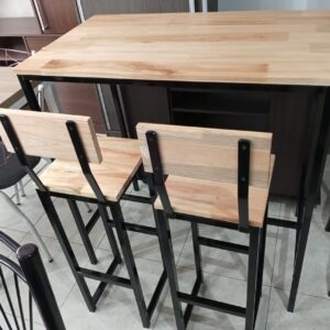 D_739610-MLA44041320811_112020-F.jpg Mesa Barra Desayunador + 2 Banquetas- Tipo Industrial.