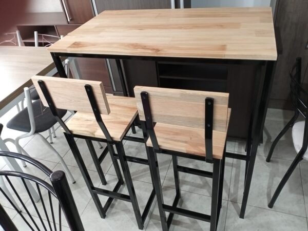 D_739610-MLA44041320811_112020-F.jpg Mesa Barra Desayunador + 2 Banquetas- Tipo Industrial.