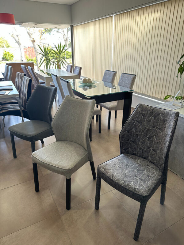 Juego De 6 Sillas Cocina Comedor Luxor Tapizadas