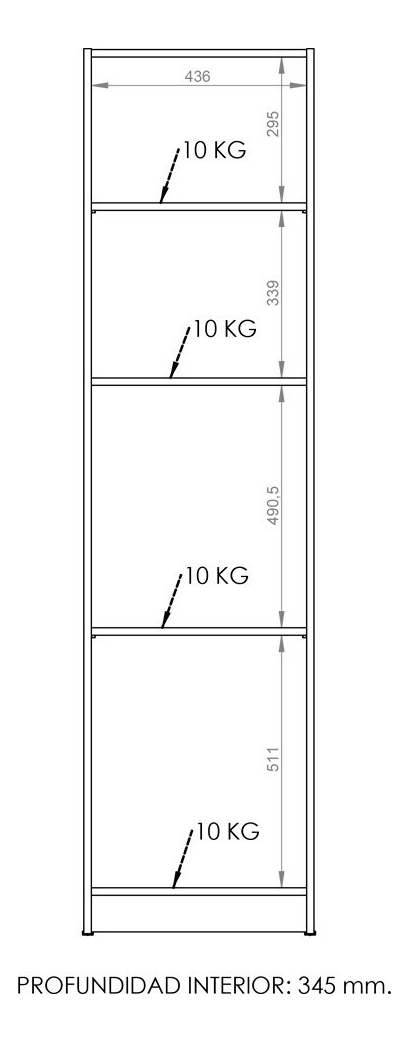 D_741036-MLU75345475187_032024-F.jpg Despensero De Dos 2 Puertas Mueble Alacenero Organizador Con 4 Estantes De Cocina Melamina 179cm Color Blanco Multifunción Dielfe K452