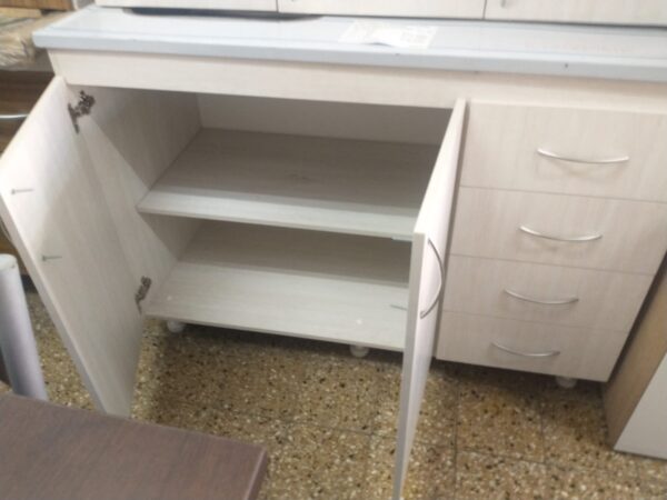 Bajo Mesada 120 X 82 X 56- 2 Puertas- 3 Cajones- Melam 15 Mm