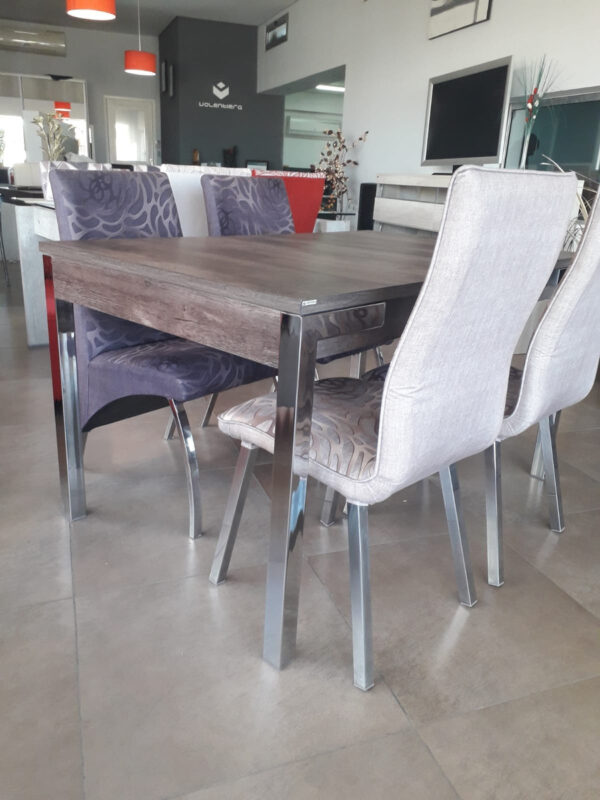 Mesa Cocina Comedor Capri Fija 140 X 0.90. Base Cromada