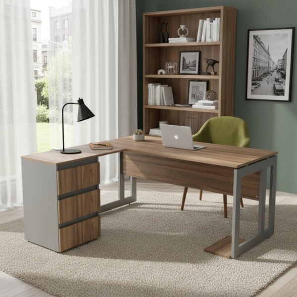 Escritorio Gamer Piro 150x70 Cm 7912-7303 3 Cajones