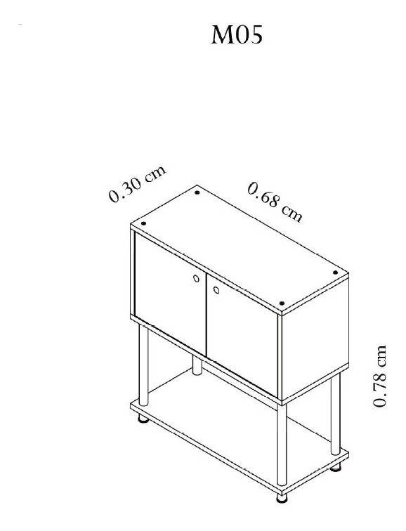 D_744067-MLA47166232962_082021-F.jpg Biblioteca Estanteria Oficina 1 Estante, 2 Ptas. 78 X 68 M05