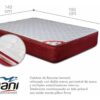 Colchón 2 Plazas Resortes 140 X 190 Red Spring Pillow- Gani
