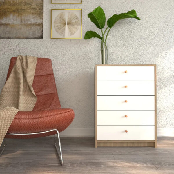 Chifonier Cajonera 5 Cajones 0.64 Table's Cod. 6058 Olmo Eve