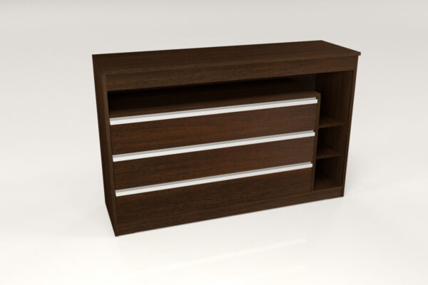 D_748383-MLA72125786196_102023-F.jpg Comoda Cajonera Piacenza 3 Cajones- Aluminio 120- 90- 45