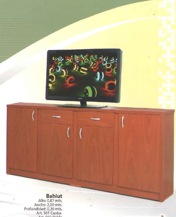 Bahiut Vajillero Melamina. 2.00 Mt Cod. 501