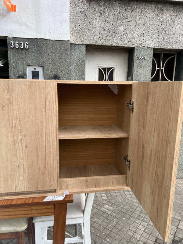 Bajo Mesada + Alacena 1.20 Mts.- Melamina. Sin Manijas. Delf