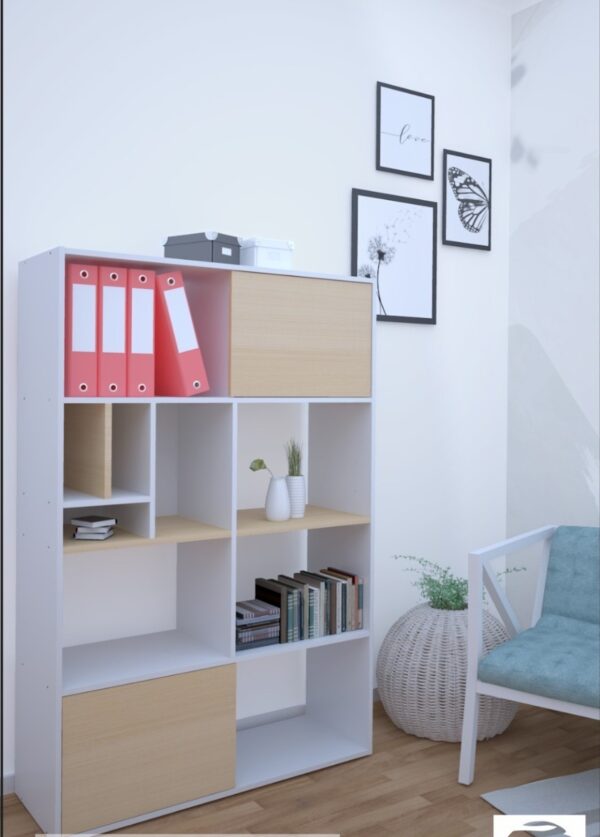 Biblioteca Organizador Con Estantes 103 X 154 X 36- Obl 117