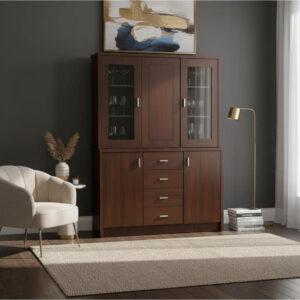 Modular Cristalero Living Comedor Melamina. 1.25 Mt Cod.793