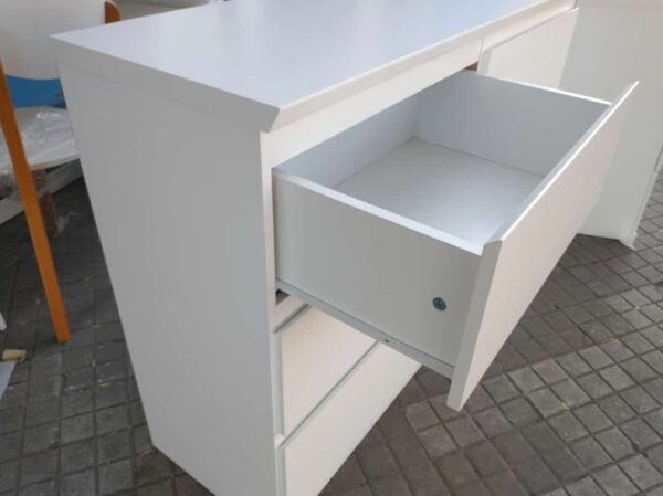 Comoda Chiffonier Laqueada Con 6 Cajones Prisma- 116-86-39