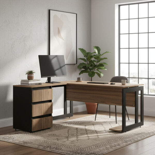 Escritorio Gamer Piro 150x70 Cm 7912-7303 3 Cajones