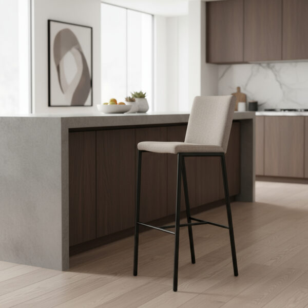 Banqueta Taburete Caño Pintado Asieno Y Resp. Tapiz. Modena