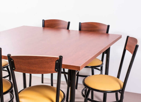 Combo Cocina Comedor Mesa Cuadrada 120x120 + 6 Sillas Vienes