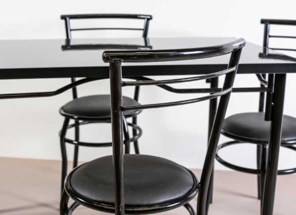 Unico Juego D Cocina Mesa Bar 120 X 70 + 4 Sillas Vienes Cm1