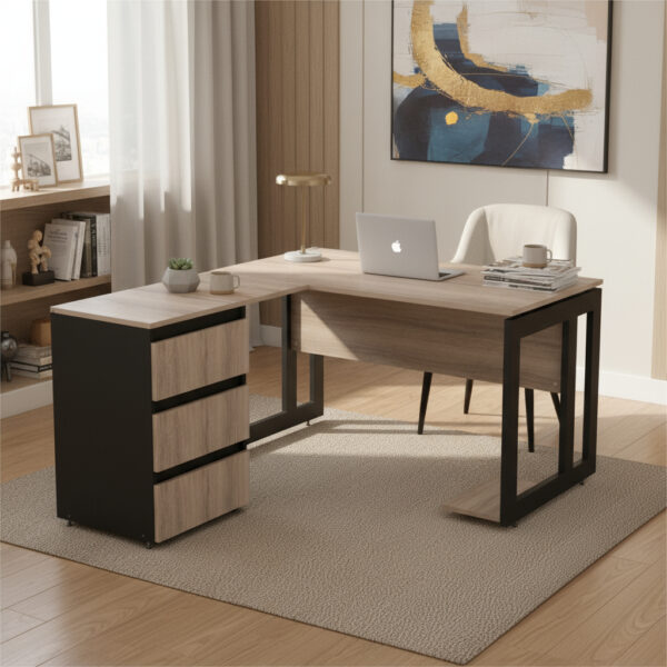 Escritorio Para Oficina Con 3 Cajones 1.20 X 0.70 7911- 7303