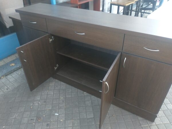 Bahiut Vajillero Melamina 1.80 X 0.90 4 Puertas 3 Cajones