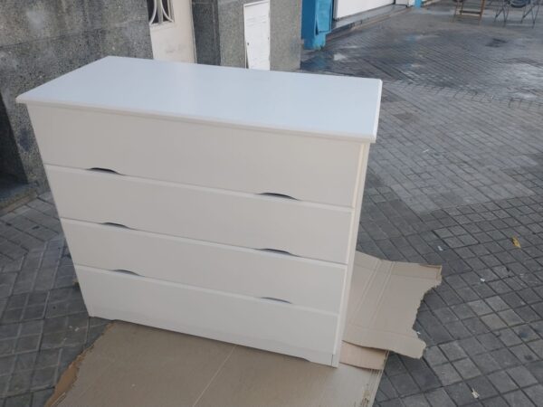 D_762798-MLA45630818484_042021-F.jpg Comoda Cajonera 4 Cajones. 91 X 82 X 44 Cod 211 Pino Lustrad