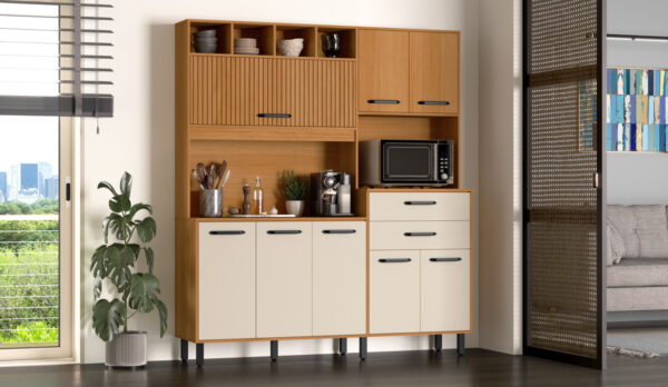 Kit De Cocina 175 Cm- 8 Puertas. 2 Cajones 595.0001 Casa Mia