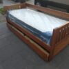 Divan Cama Con Carro Cama Mediterraneo Cod. 110 Pino Lustra
