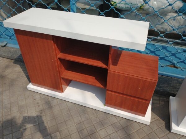 Rack Para Tv Led- Ibiza- Melamina- 135 X 80- 2 Cajones 1 Pta