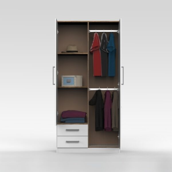 Ropero Placard Organizador 2 Puertas- 2 Cajones- Pac090