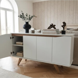 Bahiut Vajillero Buffet Olive 1.35 X 0.78 X 0.40- 4 Puertas