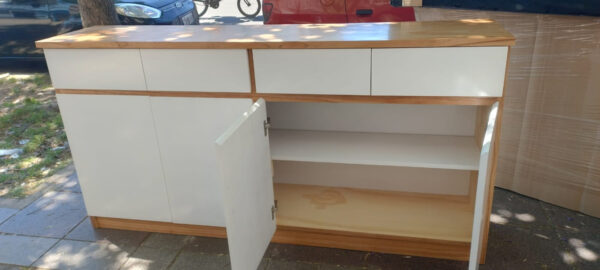 Bahiut Vajillero 4 Puertas, 4 Cajones. 180 X 90 X 40