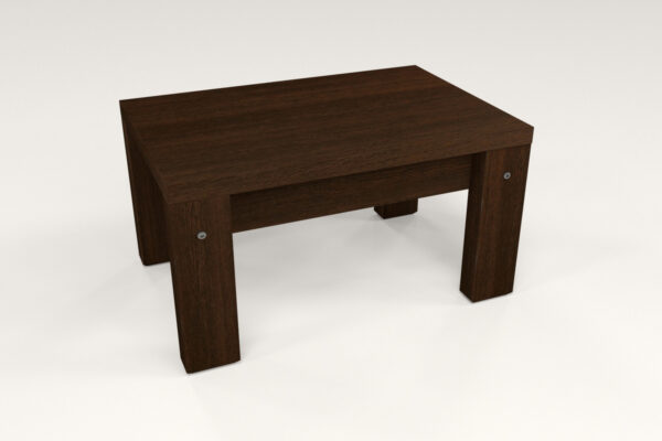 Mesa De Living Centro Doppia Doble Altura. Melamina 95- 65