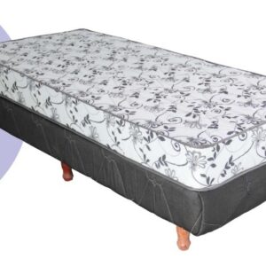 Conjunto Sommier- Base + Colchon Tropical 80 X 20- Tela Sab