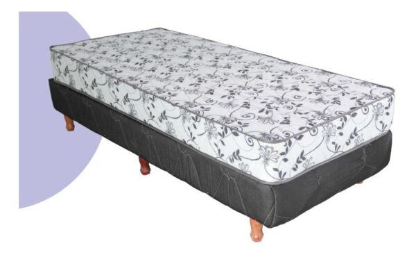 Conjunto Sommier- Base + Colchon Tropical 80 X 20- Tela Sab
