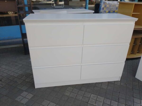 Comoda Chiffonier Laqueada Con 6 Cajones Prisma- 116-86-39