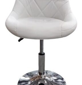 Taburete Banqueta Curtis- Caño Cromado Asiento Y Resp. Tapiz