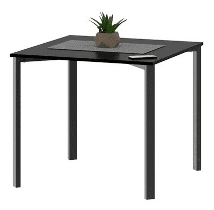 Mesa Cuadrada Melamina 0.85 X 0.85. Base De Caño- Ml 085